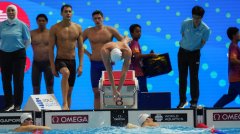 男子4X200米自由泳接力 英国力压中美摘首金